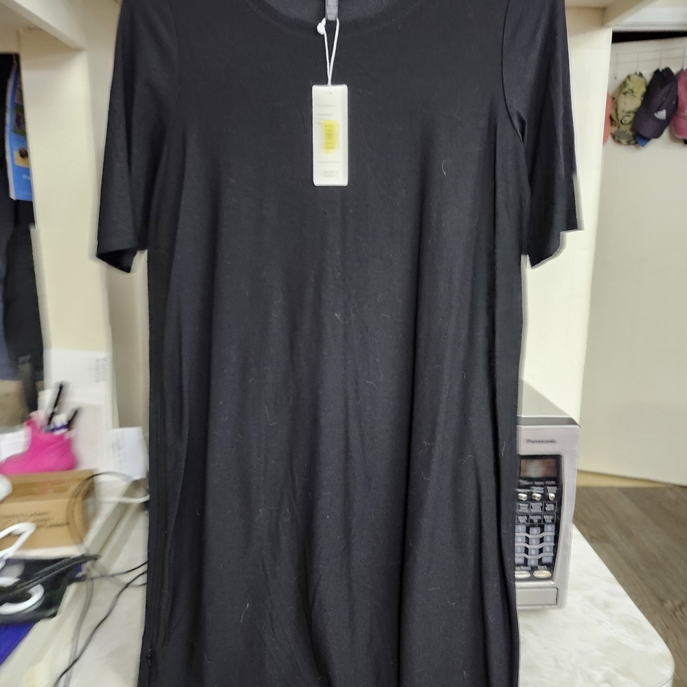 Eileen Fisher Elegant Black Mini Dress